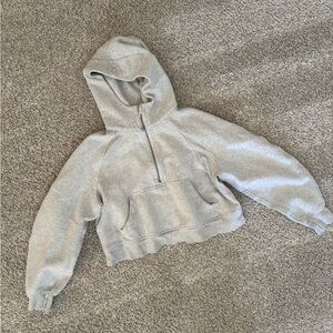 Lululemon Half-Zip Scuba Hoodie in Light Grey - Women